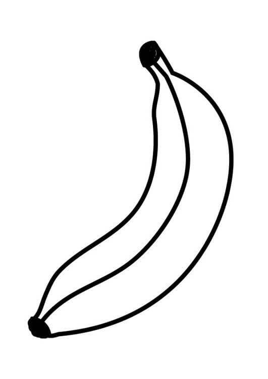 Dibujos de Una Banana para colorear