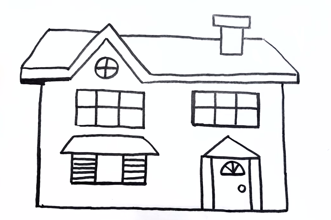 Dibujos de Una Casa para colorear