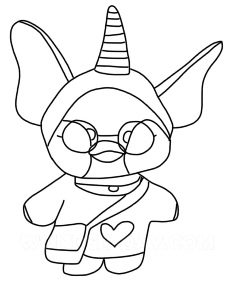 Pato Lalafanfan coloring pages
