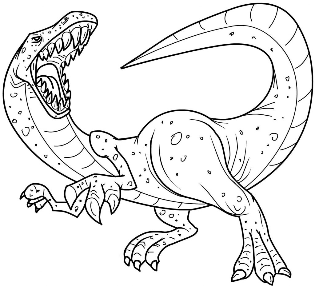 Dibujos de Velociraptor Aterrador para colorear