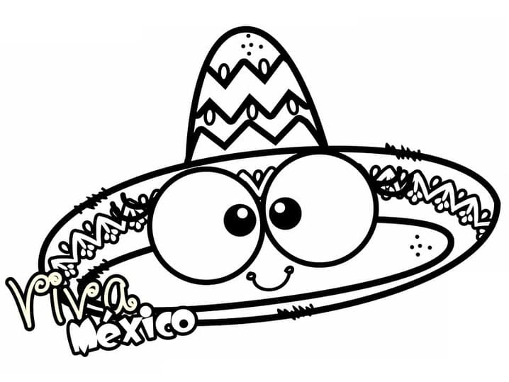 Dibujos de Viva Mexico Imprimible para niños para colorear