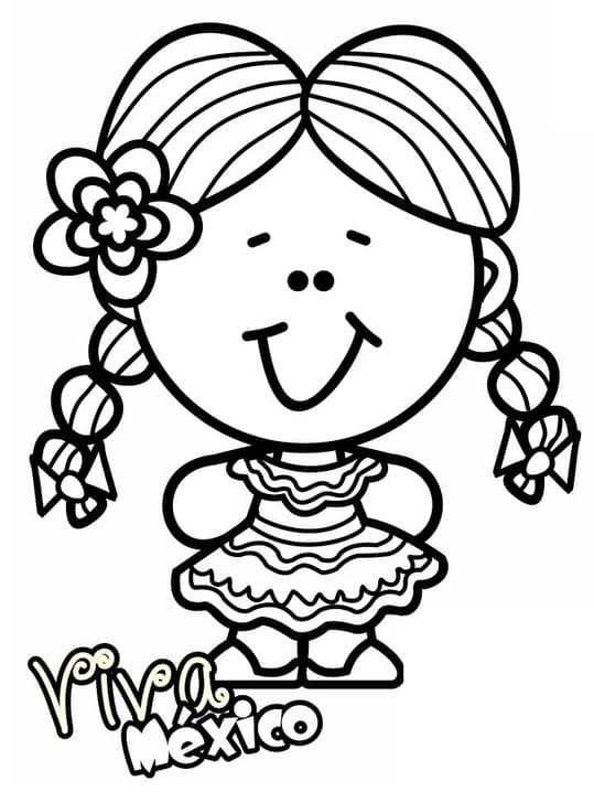 Dibujos de Viva Mexico para niños para colorear