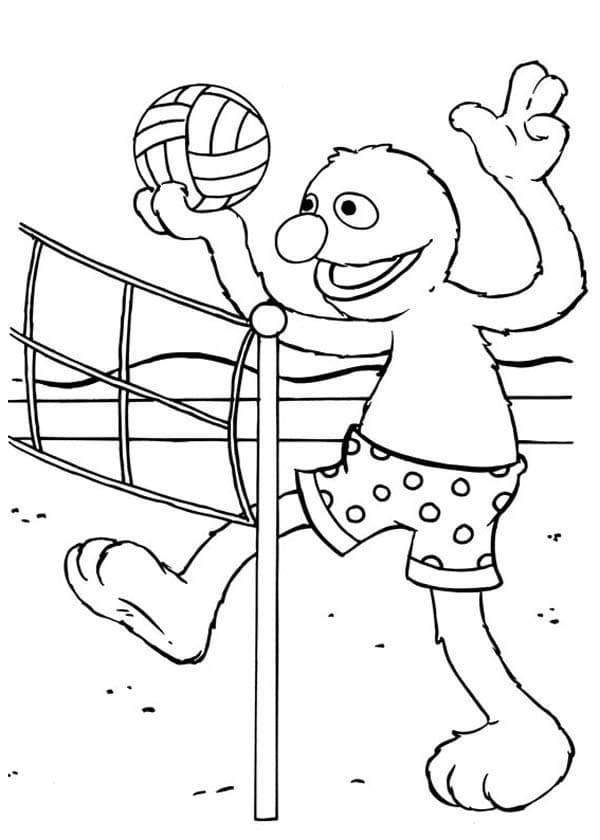 Dibujos de Voleibol Gratis para niños para colorear