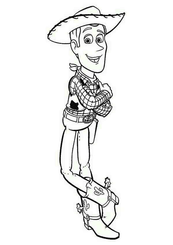 Woody Sonriendo para colorir