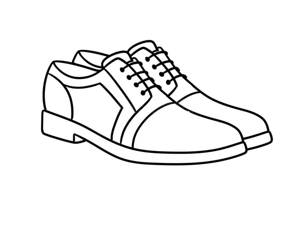 Dibujos de Zapatos de Hombre para colorear