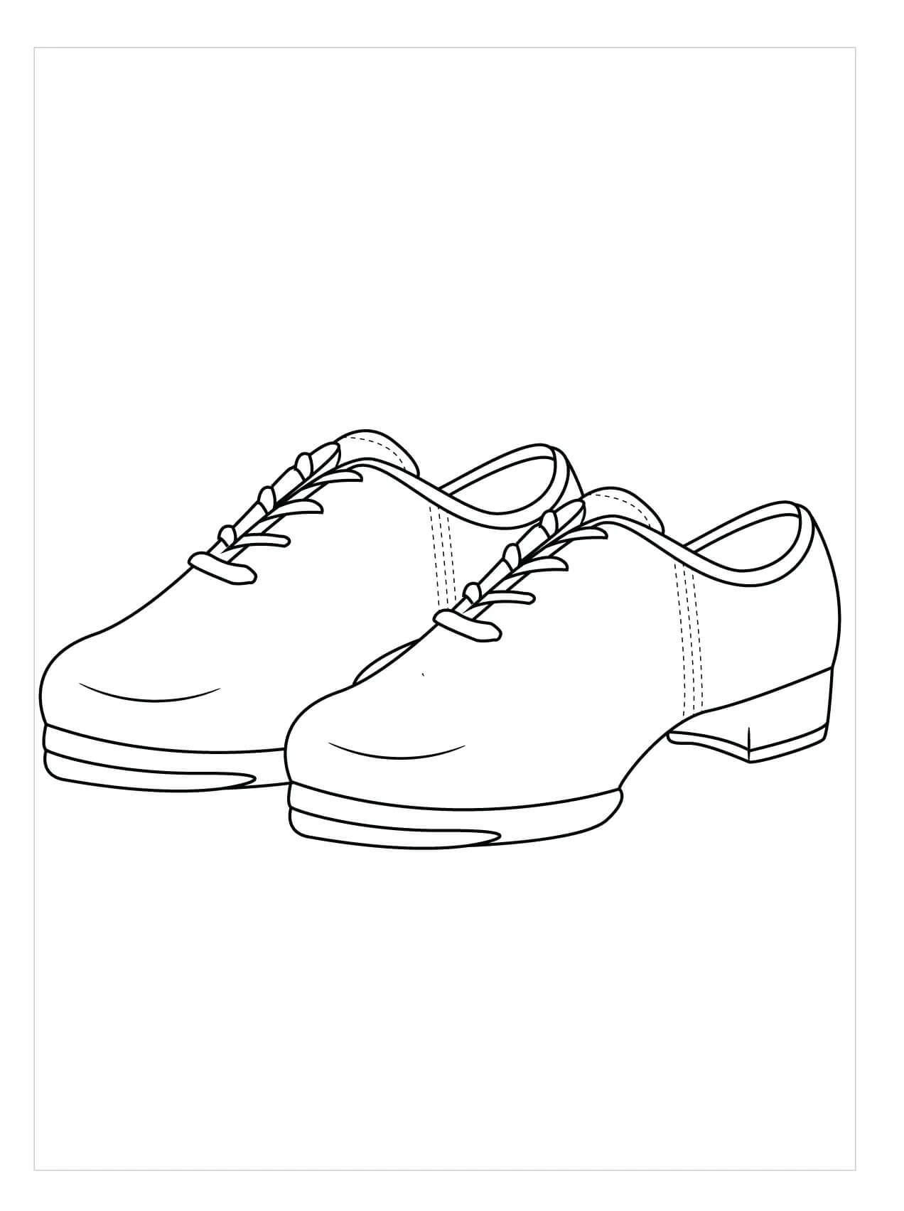 Clogging Shoes para colorir