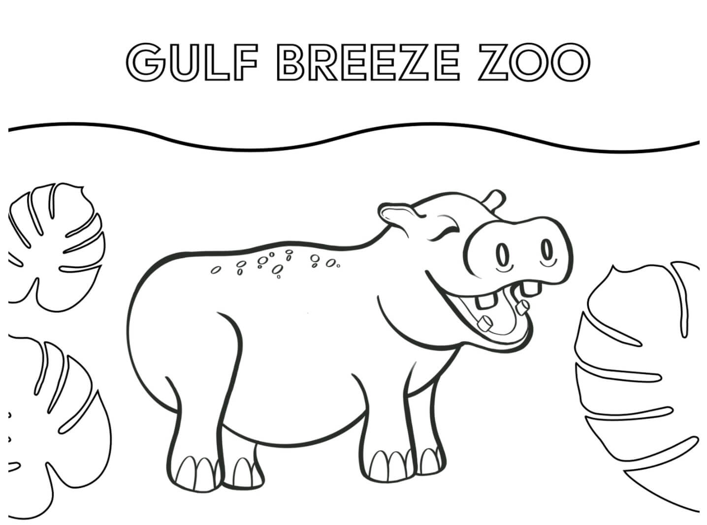 Zoológico Gulf Breeze para colorir