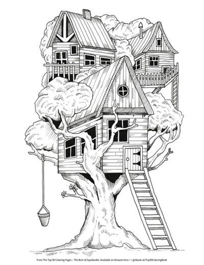 1560154568_tree-house-a4 para colorir