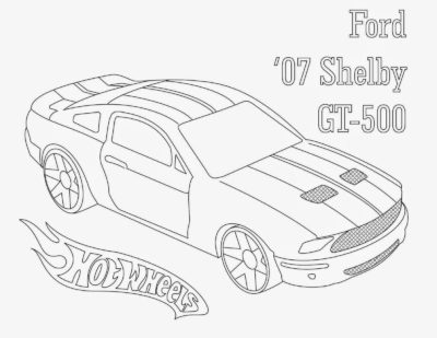Dibujos de 2007 Ford Shelby GT 500 para colorear
