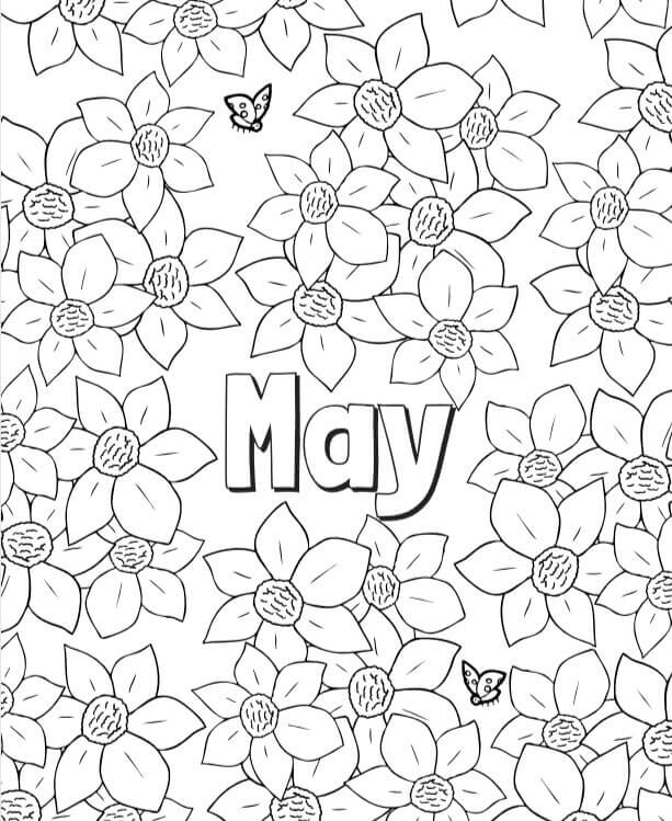 Dibujos de 7 de Mayo para colorear