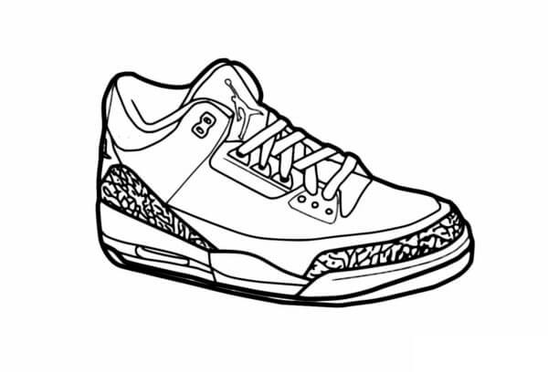 Dibujos de A Los Jugadores De Baloncesto Les Encantan Las Zapatillas Nike para colorear