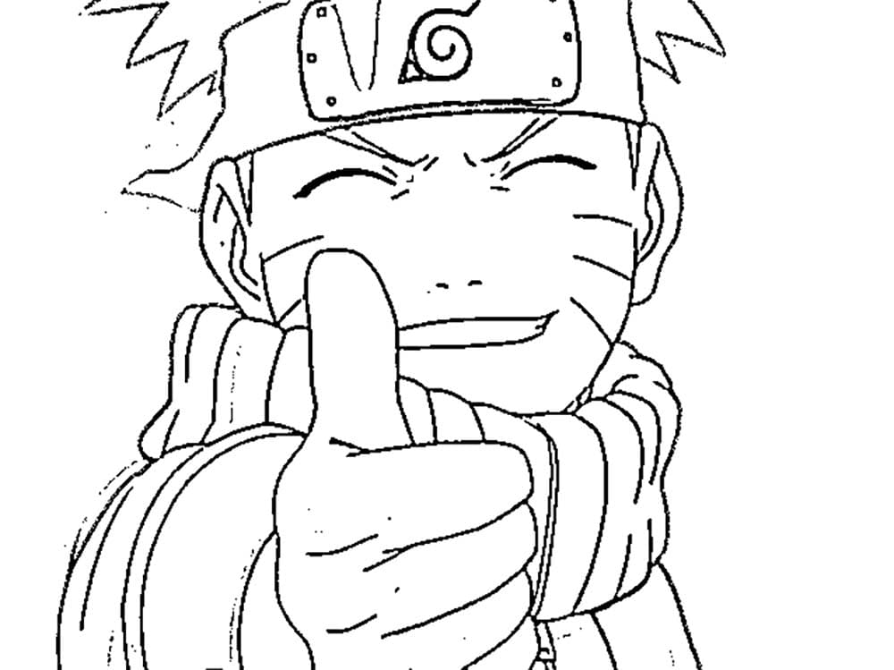 A Naruto le gusta para colorir