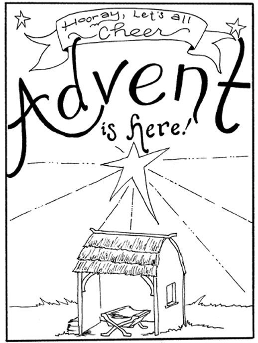 Advent is Here para colorir