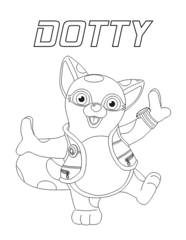 Dibujos de Agente Especial Dotty para colorear