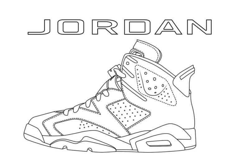 Dibujos de Air Jordan Básico para colorear