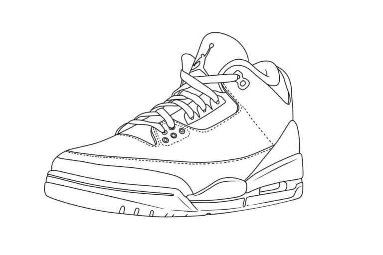 Air Jordan Sencillas para colorir