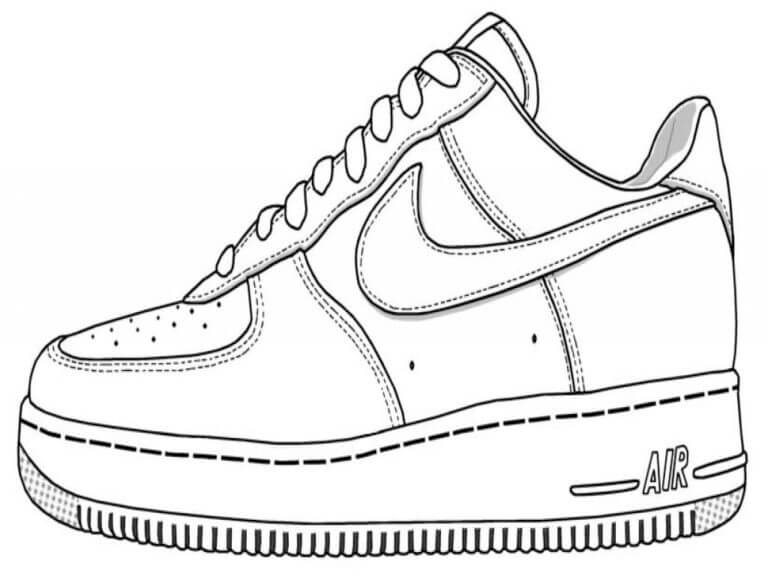 Dibujos de Air Jordan Sneakers para colorear