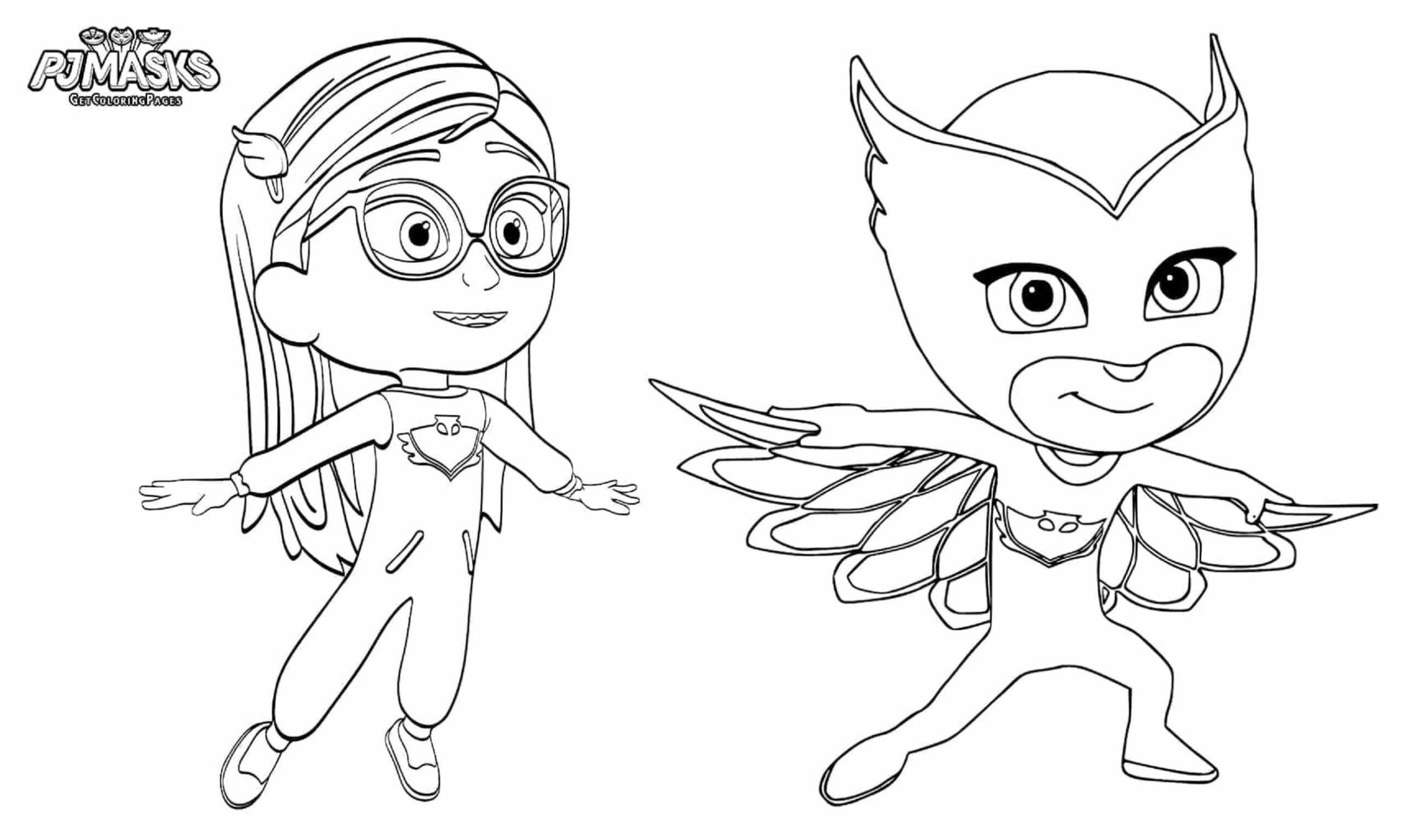 Amaya En Owlette para colorir