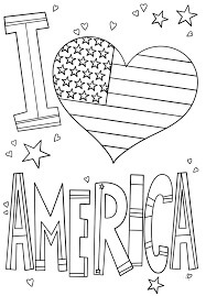 Dibujos de Amo el Americano para colorear