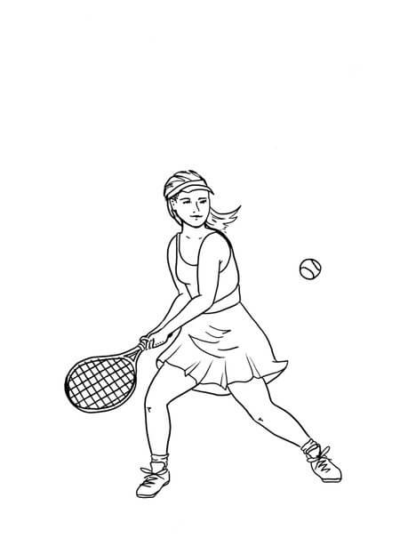 Dibujos de Amo el Tennis para colorear