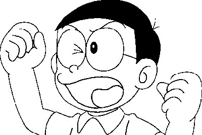 Angry Nobita para colorir