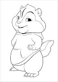 Ardilla Gorda para colorir