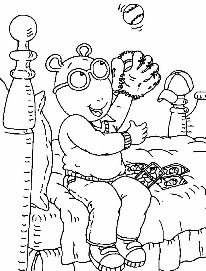 Arthur Read en Habitación para colorir