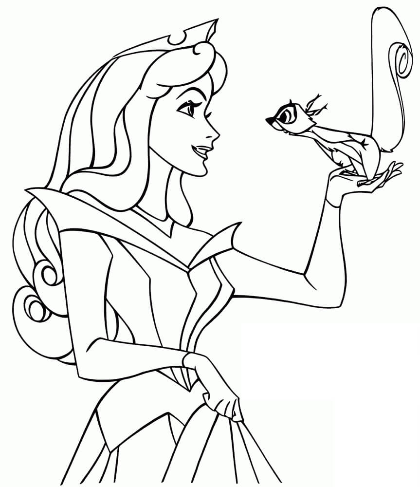 Aurora coloring pages