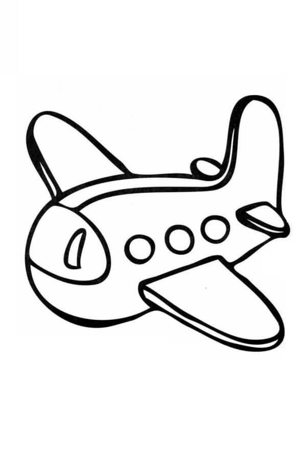 Avión Más Pequeño para colorir