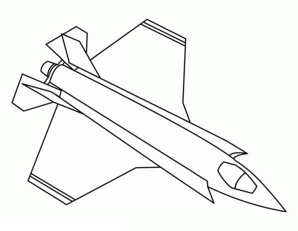 Dibujos de Avión Supersónico para colorear