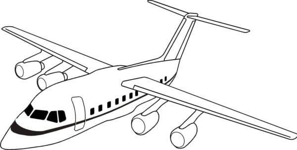 Dibujos de Avión de Negocios Pequeños para colorear