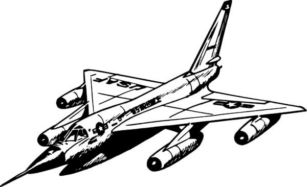 Dibujos de Aviones Supersónicos Estadounidenses para colorear