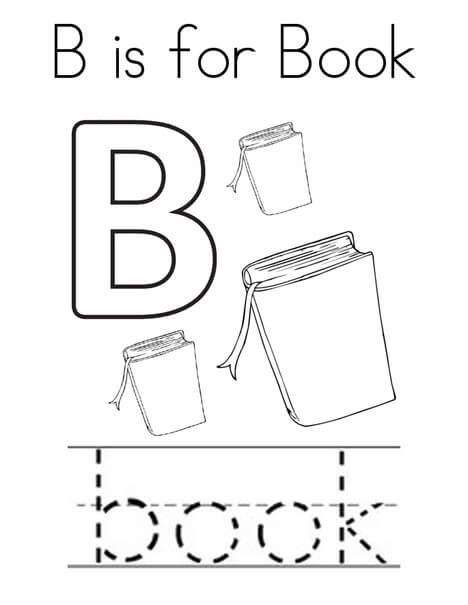 Dibujos de B es Para Libro para colorear