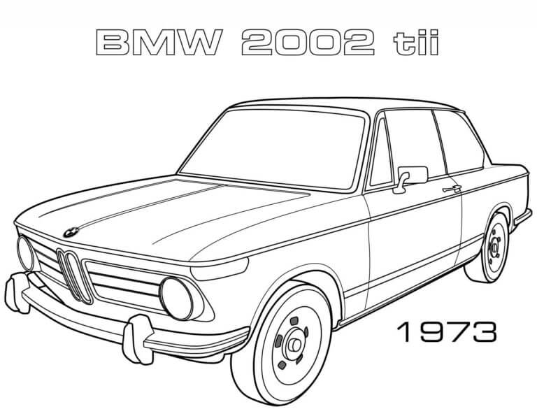 BMW 1973 para colorir