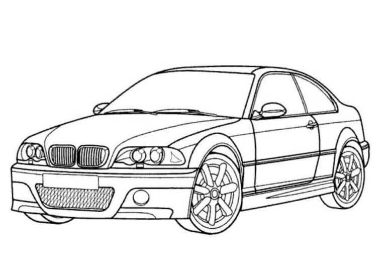 Dibujos de BMW 3 Cupé para colorear