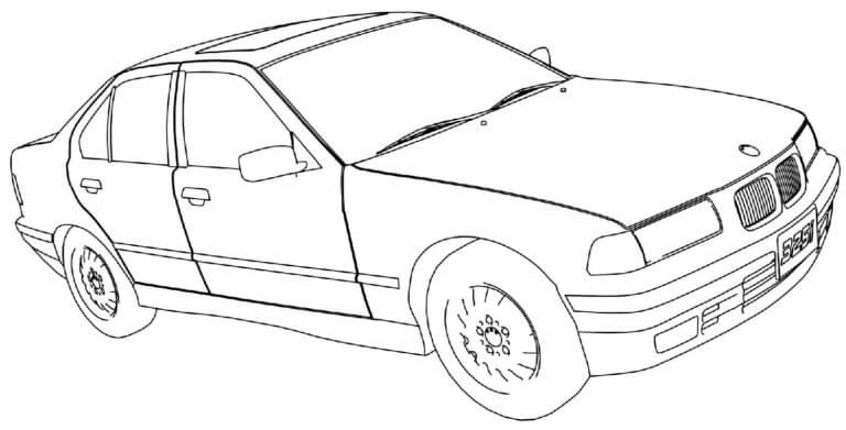 Dibujos de BMW 325i para colorear