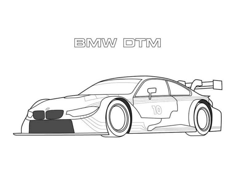 Dibujos de BMW DTM para colorear