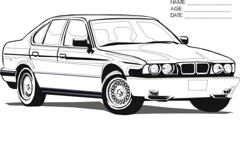 Dibujos de BMW Sobre Ruedas Legendarias para colorear