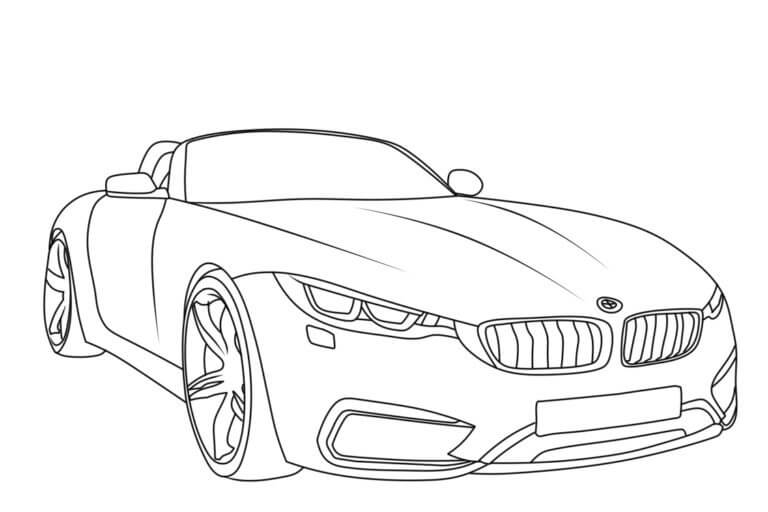 BMW Z4 Cabriolé para colorir