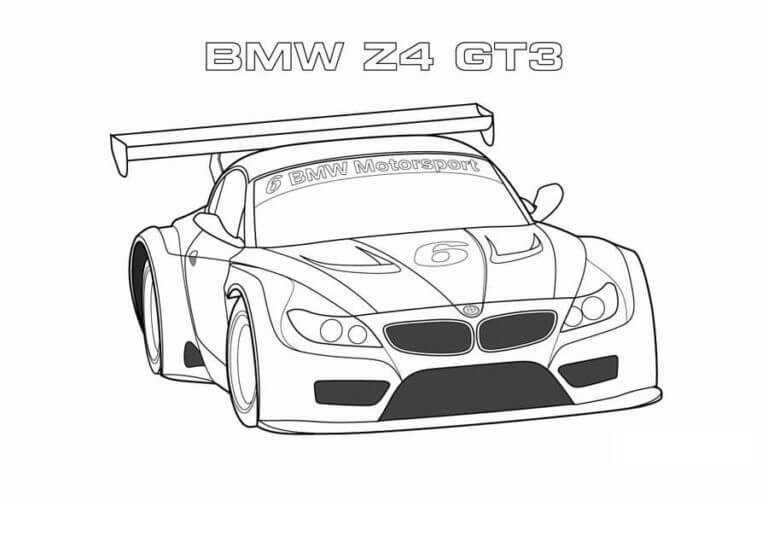 BMW Z4 GT3 para colorir