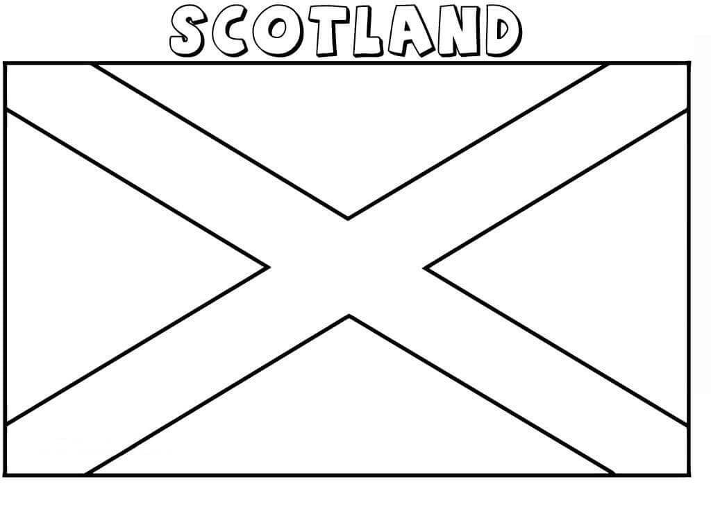 Dibujos de Bandera de Escocia para colorear