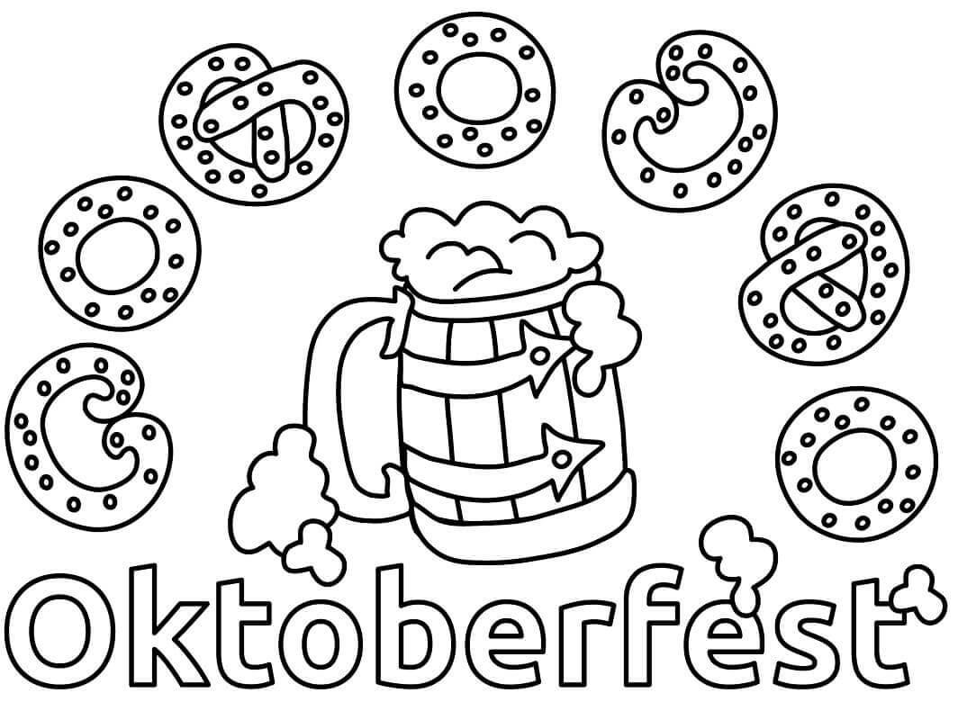 Dibujos de Banner de Oktoberfest para colorear