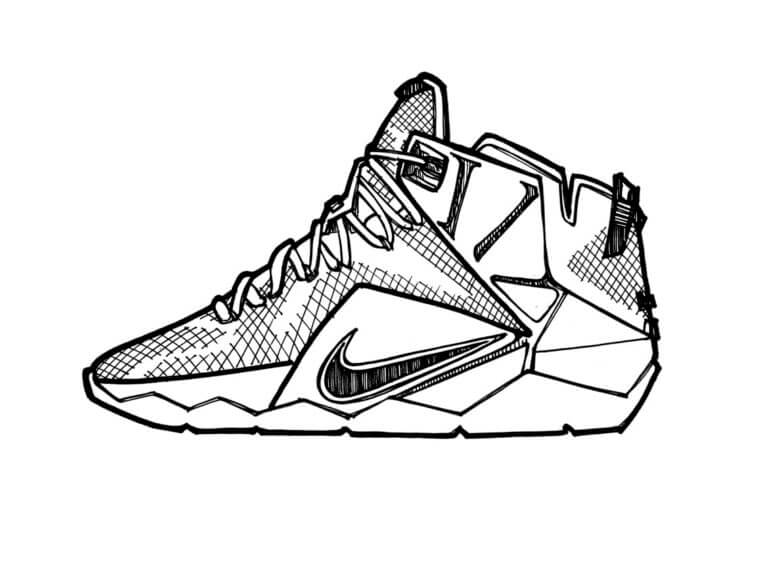 Dibujos de Basico Nike Jordan para colorear