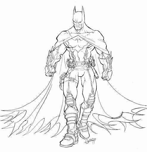 Dibujos de Batman Caballero Oscuro para colorear