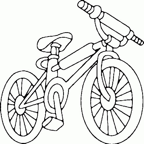 Bicicleta Simple para colorir