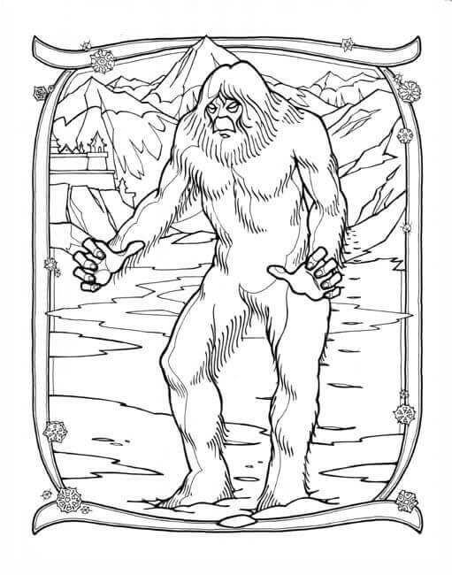 Dibujos de Bigfoot Gigante para colorear