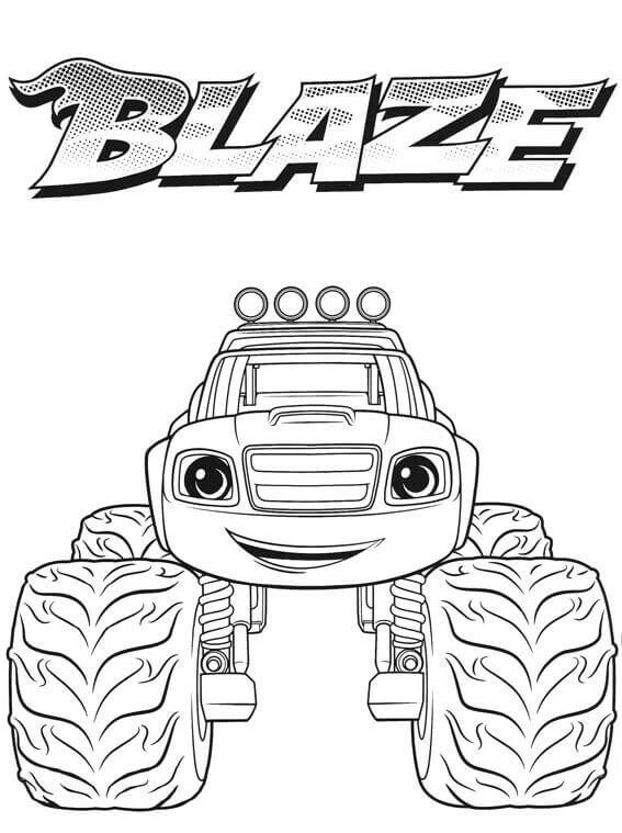 Dibujos de Blaze y las Máquinas Monstruos para colorear