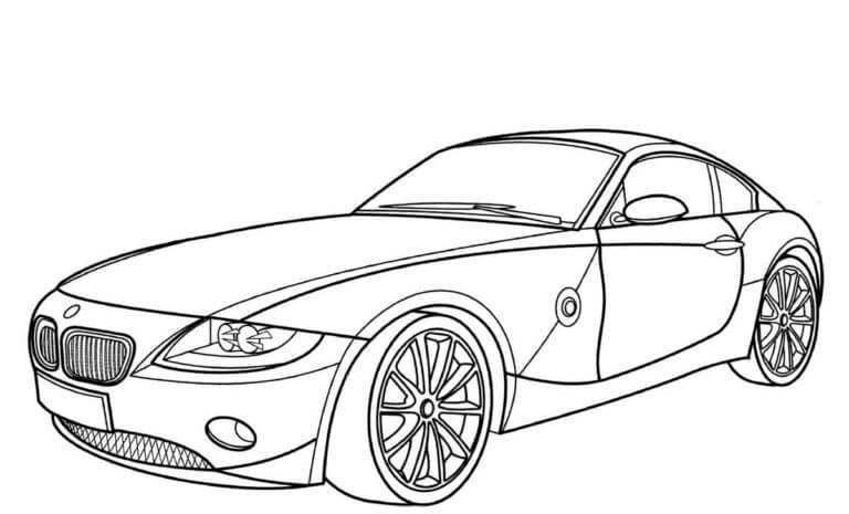 Dibujos de Bonito BMW para colorear
