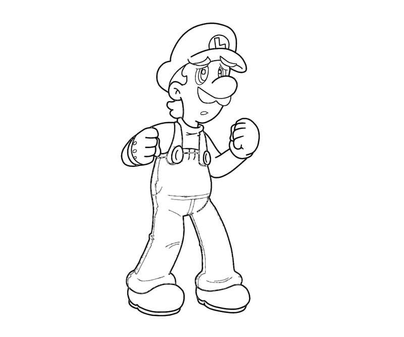 Bonito Luigi para colorir