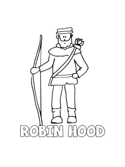 Bonito Robin Hood para colorir